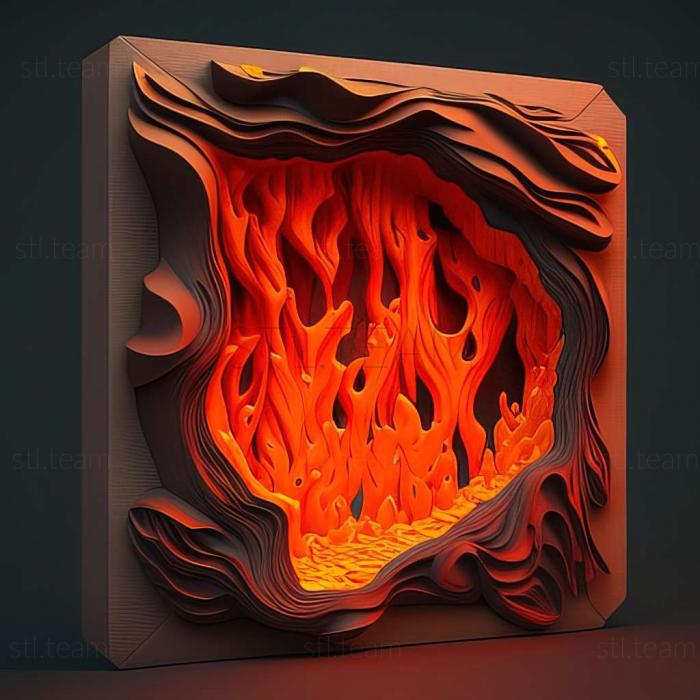 3D model Hot Lava game (STL)